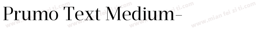 Prumo Text Medium字体转换
